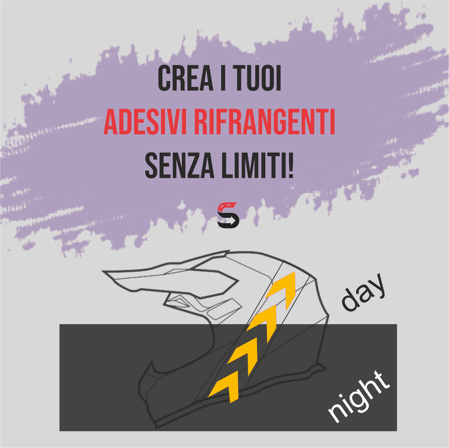 adesivo retroriflettente personalizzabile